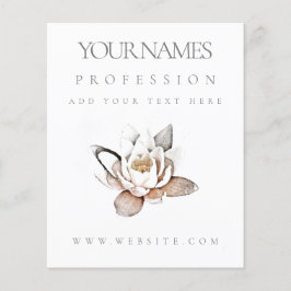 FLYER: UNTERNEHMENSWERBEAKTION: WEISS LOTUS FLYER