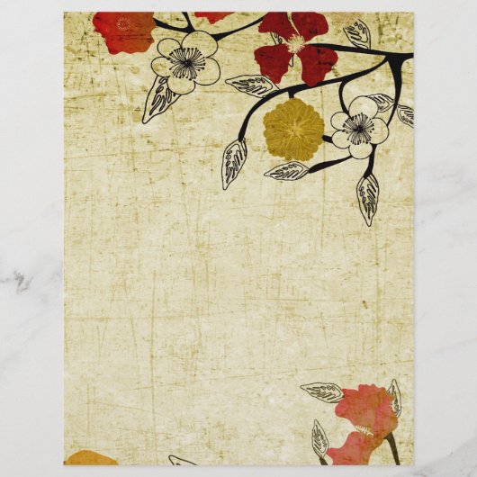 Flyer Vintager Blume (Vorne)
