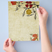 Flyer Vintager Blume (Hand)