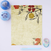 Flyer Vintager Blume (Einzeln)