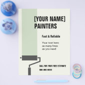 Flyer von Hausmalern mit benutzerdefiniertem Text (Einzeln)
