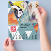 Flyer von Hundediensten (Hand)