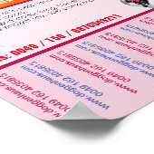 Flyer von Welpen mit QR-Code Poster (Ecke)