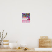 Flyer von Welpen mit QR-Code Poster (Küche)