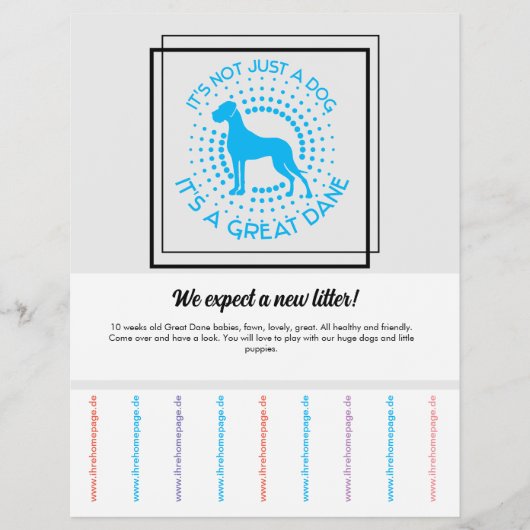 Flyer von Welpen verkaufen (Vorne)