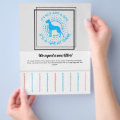 Flyer von Welpen verkaufen (Hand)