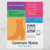 Flyer-Vorlage Einzelhandelsschuhe Flyer (Vorne)