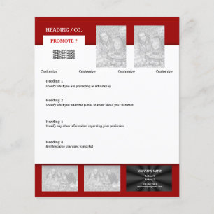 Flyer-Vorlage - erstellen Sie Ihre eigene 11,4 cm  Flyer