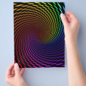 Flyer-Vorlage: Farbige Spiraldesign Flyer (Hand)