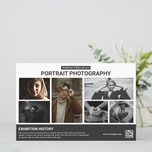 Flyer-Vorlage für Fotografieausstellung (Stehend Vorderseite)