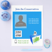 Flyer-Vorlage Konservative Partei Flyer (Einzeln)