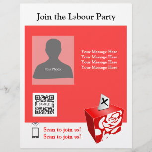 Flyer Vorlage Labour Party