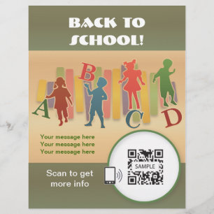 Flyer Vorlage Schulfestwoche