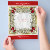 Flyer-Vorlage Weihnachtsfeiertage Marketing Flyer (Hand)