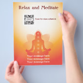 Flyer Vorlage Yoga (Hand)