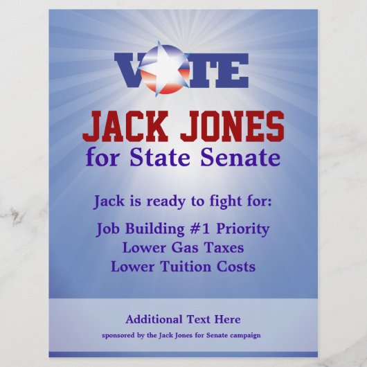 Flyer-Vorlagenwahlschreiben Senat Flyer (Hinten)