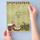 Flyer - Weihnachts-Kakao-heiße Schokolade-Lebkuche (Hand)