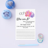Flyer, wer bin ich? - Violette Blume Flyer (Einzeln)