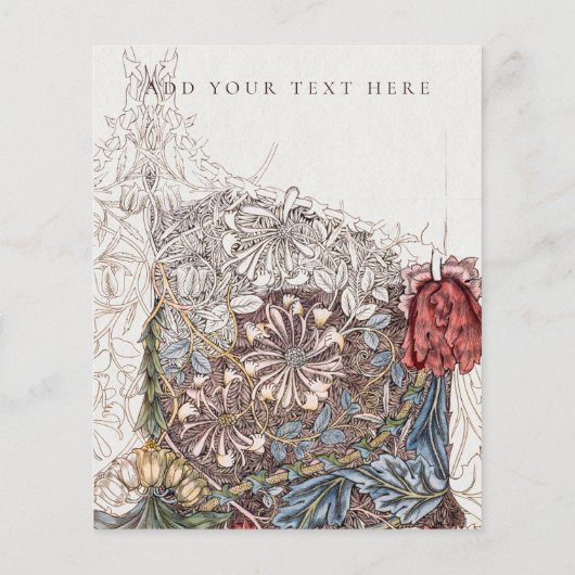 FLYER: WILLIAM MORRIS : HONEYSUCKLE + TULIP FLYER (Hinten)