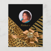 Flyer Zebra Leopard Gold Black (Vorne)