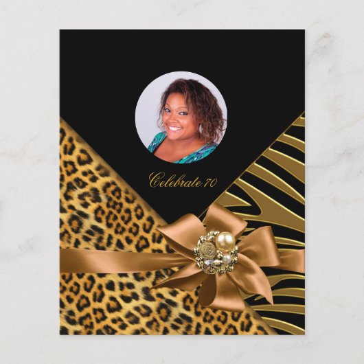 Flyer Zebra Leopard Gold Black (Vorne)