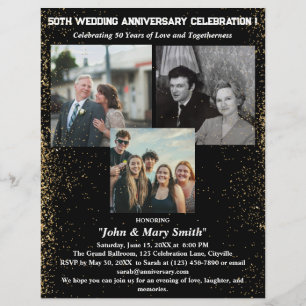 Flyer zum 50. Hochzeitstag