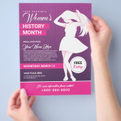 Flyer zum Frauentagsmonat (Hand)