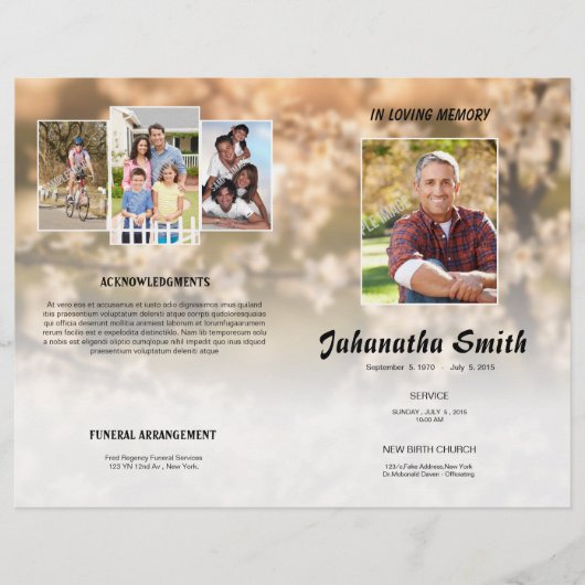 Flyer zum Gedächtnisbeerungsprogramm (Vorderseite)