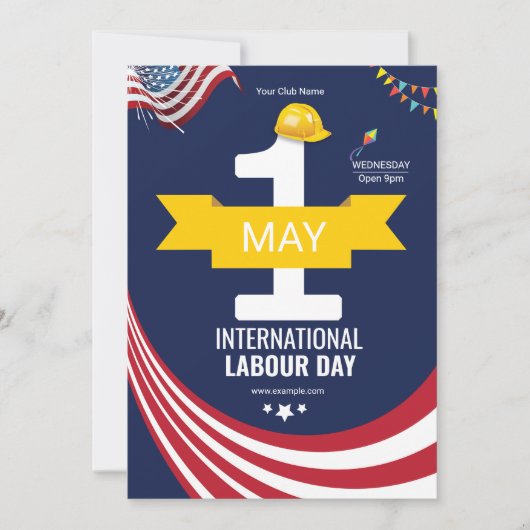 Flyer zum Internationalen Arbeitstag Einladung (Vorderseite)