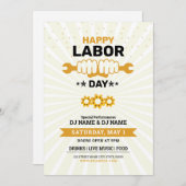 Flyer zum Internationalen Arbeitstag Einladung (Vorne/Hinten)