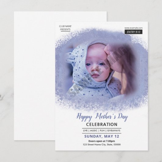 Flyer zum Muttertag Einladung (Vorne/Hinten)