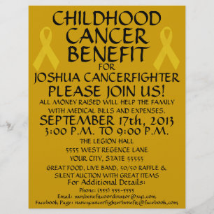 Flyer zum Nutzen von Krebs im Kindesalter