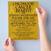 Flyer zum Nutzen von Krebs im Kindesalter (Hand)