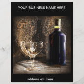 Flyer zum Thema Wein (Vorne)