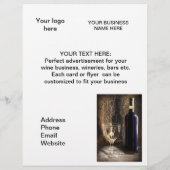 Flyer zum Thema Wein (Hinten)
