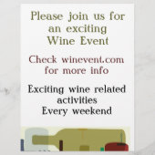 Flyer zum Thema Weinflaschen (Hinten)