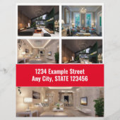 Flyer - zum Verkauf - Red Modern (Hinten)