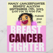 Flyer zur Bekämpfung von Brustkrebs (Hinten)