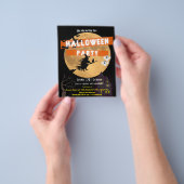Flyer zur Einladung des Halloween-Party (Gruppe)