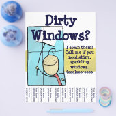 Flyer zur Fensterreinigung (Einzeln)
