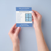 Flyer zur Fensterreinigung (Gruppe)