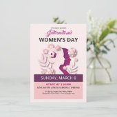 Flyer zur Party Einladung von Frauen (Stehend Vorderseite)