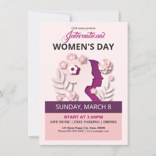Flyer zur Party Einladung von Frauen