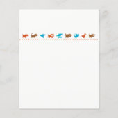 Flyer zur Pflege von Haustieren Farbige tierische (Hinten)