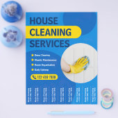 Flyer zur Reinigung des Hauses mit Abreißstreifen (Einzeln)