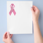 Flyer zur Sensibilisierung für Brustkrebs (Hand)