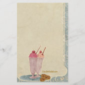 Flyer zur sozialen Ankündigung von Eiscreme (Hinten)