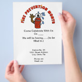 Flyer zur Verhütung von Waldbränden (Hand)