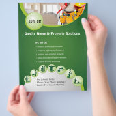 Flyervorlage für Heimservices Flyer (Hand)