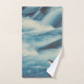 Flyfish Foreut Fisherman Blue River Monogram Badhandtuch Set (Handtuch)